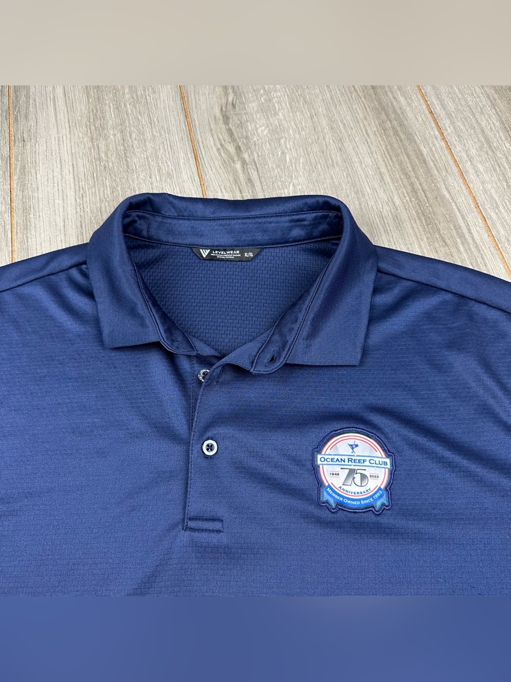 Ocean Reef Club Polo Shirt Mens XL LevelWear Blue